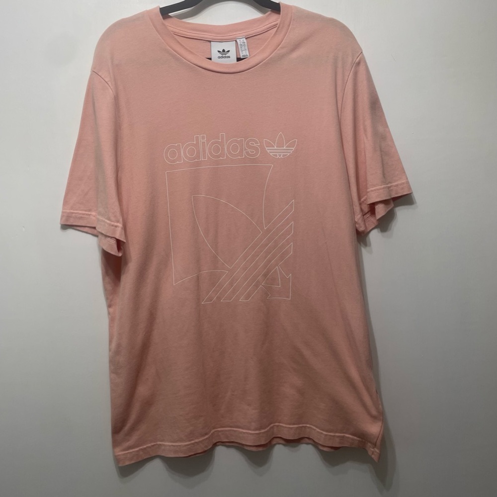 Adidas Men's Peach Short Sleeve T-Shirt